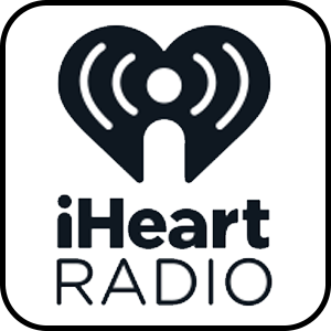 iHeart Radio icon consisting of a person inside a heart shape and sound waves reverberating away